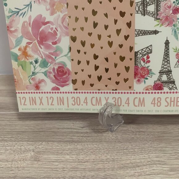 Craft Smith "OOh Lala" Paris Theme 12 x 12 Paper Pad Papercrafts Crafts #8 - Picture 3 of 16